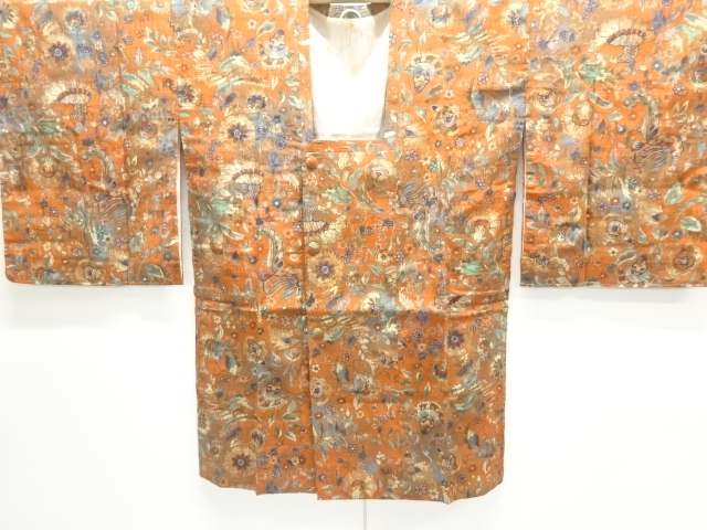 JAPANESE MICHIYUKI COAT / UNUSED / MATELASSE / CHINESE FLOWER